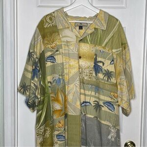 Men's Tommy Bahama Tropical Silk Button Up Shirt Size XXL